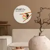 Sushi - Zalm - Rijst - Japans Wandcirkel plexiglas klein -sfeer1