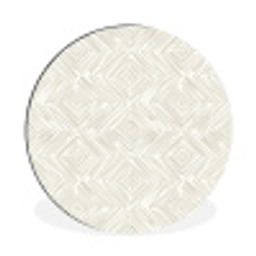 Abstract - Ruiten - Beige Wandcirkel aluminium klein 190 -3d