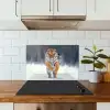 Tijger - Landschap - Sneeuw - Winter - Dieren keuken achterwand spatscherm klein -sfeer2