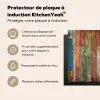 Kleurrijk Verweerd Hout Inductie beschermer vinyl 3mm middel -usfeer2_FR