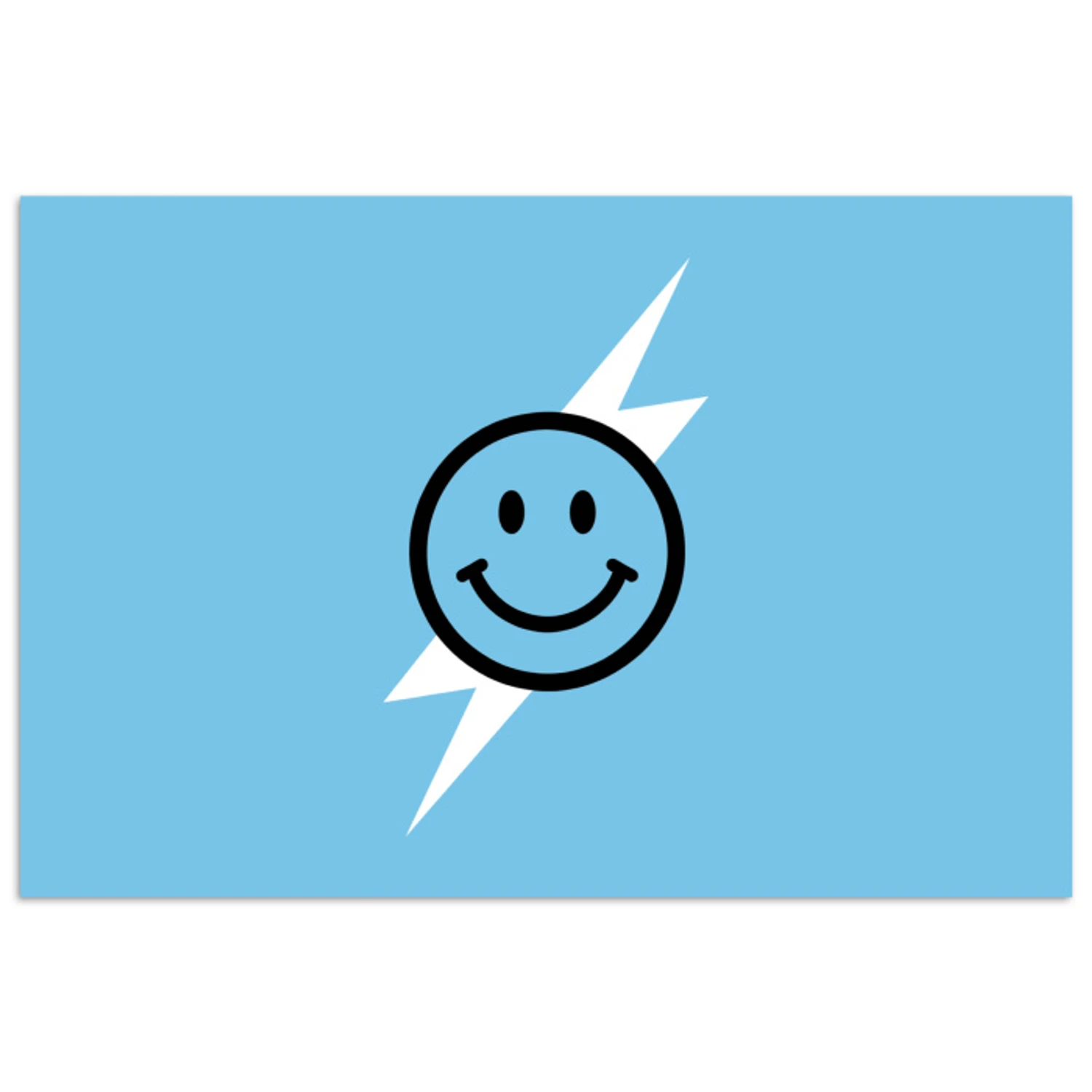 Affiches séparées - Smiley - Bleu - Eclair - Commandez maintenant à ...