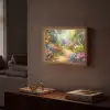 Natuur - Landschap - Bloemen - Kleurrijk Light Box met batterij (Wandlamp) middel -sfeer1