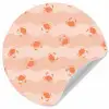 Zee - Dieren - Roze - Krab Wandcirkel behangsticker klein 186 -3d