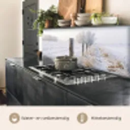 Hek - Sneeuw - Mist - Platteland - Nostalgisch keuken achterwand 2 middel -usp_NL