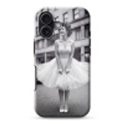 Retro - Vrouw - Zwart - Wit Toughcase MagSafe Apple iPhone 17 klein -3d