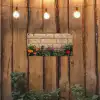 Bloemen - Bakstenen - Kleurrijk tuinposter los doek klein -sfeer1