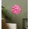 Roze - Schuim - Bubbels Wandcirkel kunststof plaat 5mm dik klein -sfeer3