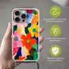 Bloemen - Kleurrijk - Stippen Hoesje iPhone 16 Pro Max met koord klein -sfeer2_NL