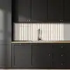 Minimalistisch - Strepen - Beige keuken achterwand 2 middel 871 -sfeer1