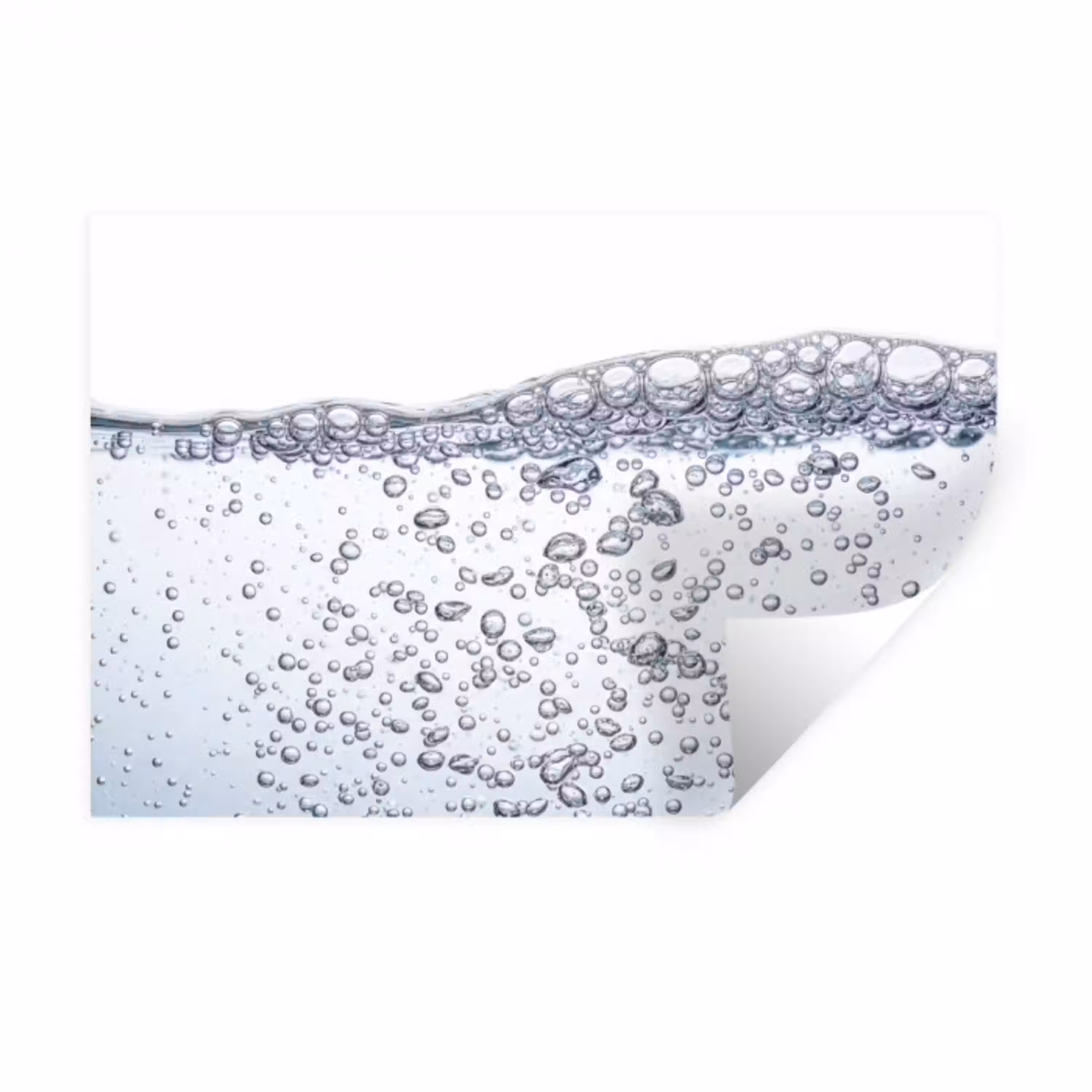 Luchtbellen - Water - Dynamisch Muursticker klein -3d