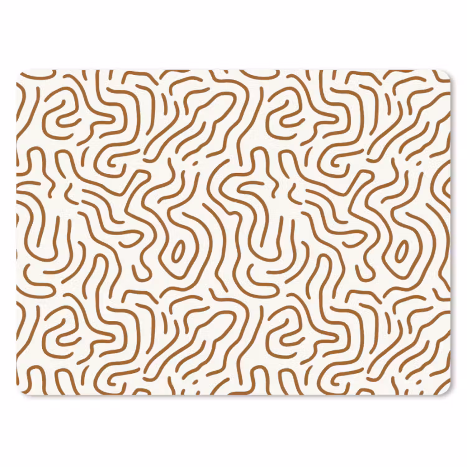 Muismat - Minimalistisch - Patroon - Terracotta