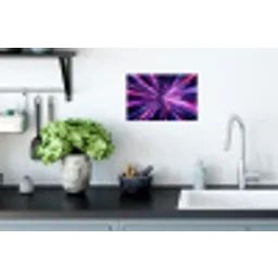 Lichtsnelheid - Ruimte - Roze - Paars Muursticker klein -keuken