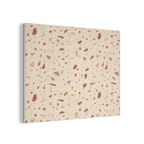 Terrazzo -  Patroon - Kleurrijk - Steen PET vilt klein 837 -3d