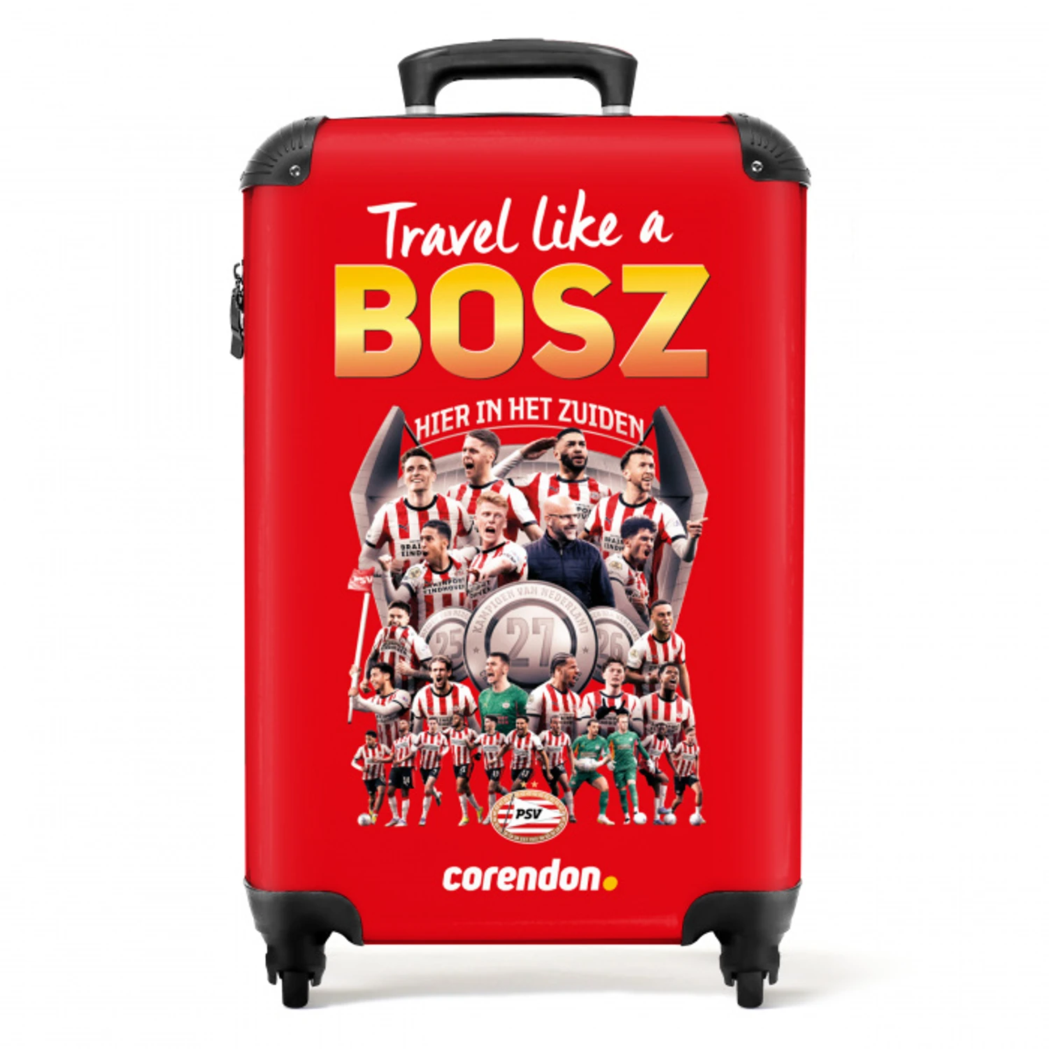 PSV koffer 3 NBS - Handbagage koffer - Kinderen Unisex middel -productfoto_recht