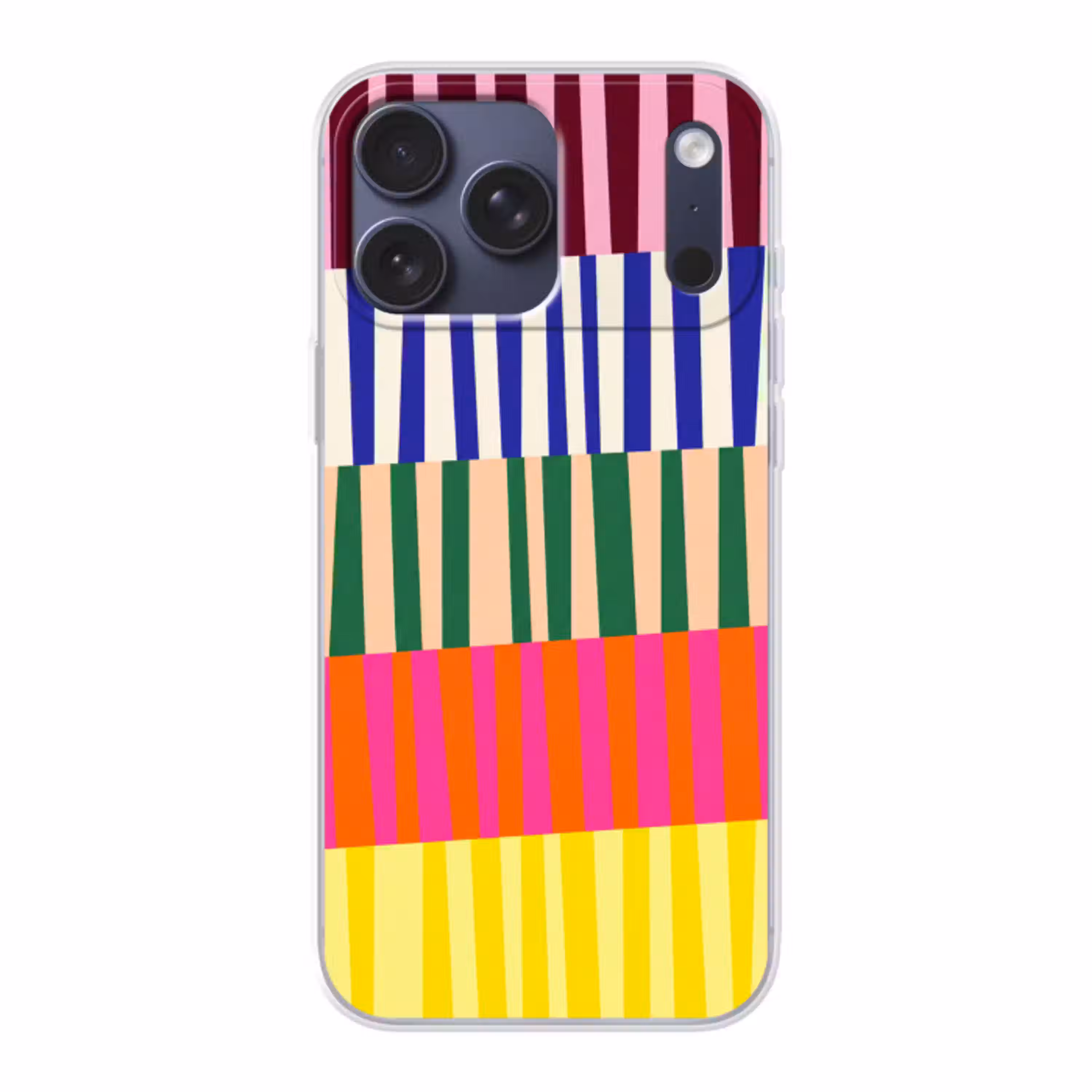 Patroon - Strepen - Abstract - Modern - Kleurrijk Telefoonhoesje iPhone 17 Pro Max klein -3d