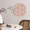 Lillibellen - Patroon - Roze Wandcirkel kunststof plaat 5mm dik klein 188 -sfeer4