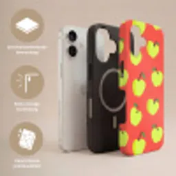 Appels - Modern - Groen Toughcase MagSafe Apple iPhone 17 klein 1017 -USP_Lagen_NL