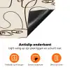 Beige - Gezicht - Lijnen - Bruin Inductie beschermer vinyl 3mm klein 276 -zzzzzzz-td-onderkant