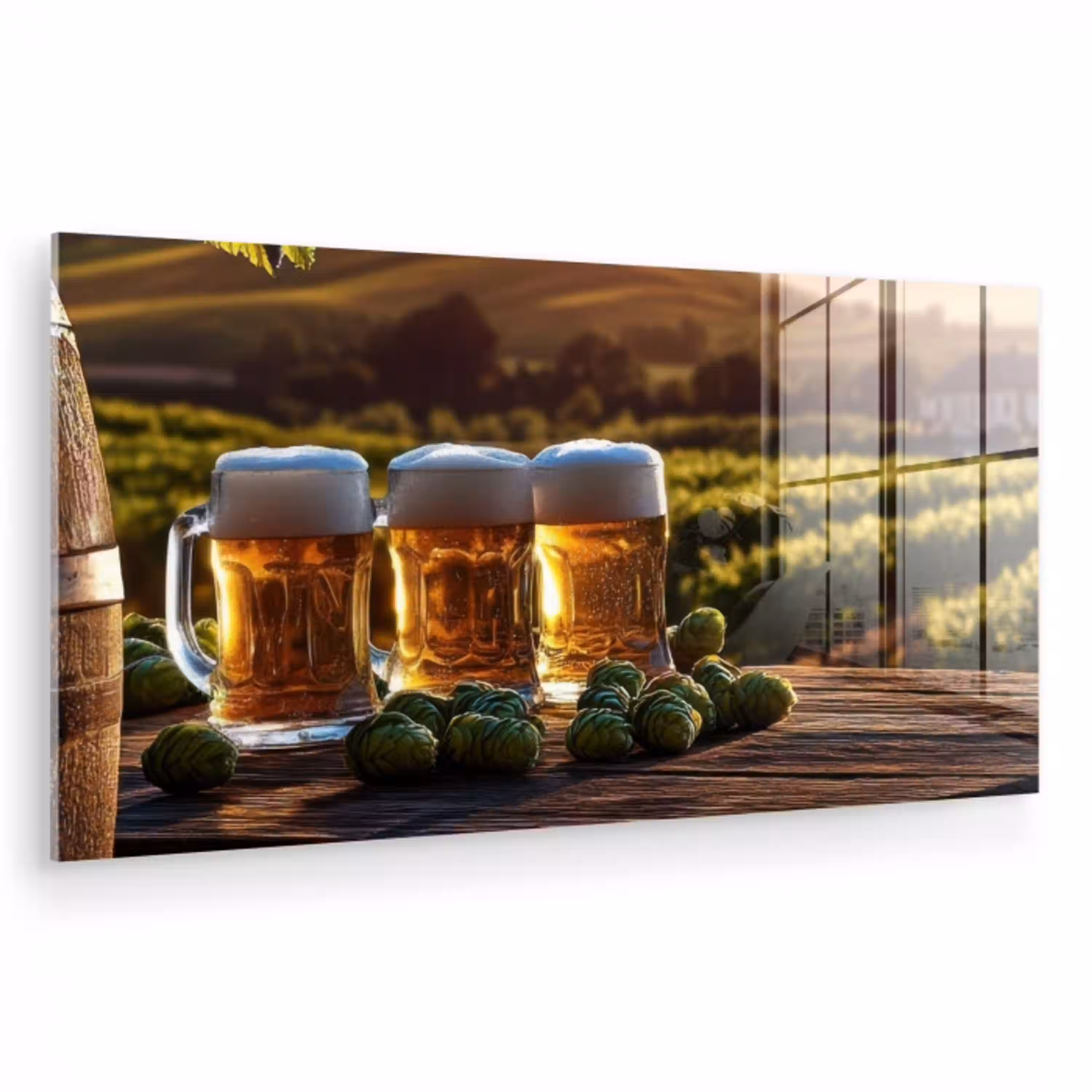 Bier - Hop - Landschap plexiglas 5mm klein -zzzproduct_nieuw