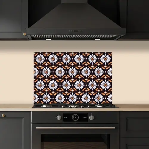 traditioneel - Element - Kleurrijk keuken achterwand spatscherm klein 900 -sfeer1