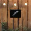 Makreel - Vis - Zwart tuinposter los doek klein -sfeer1