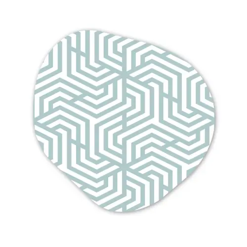 Patronen - Abstract - Driehoek - Geometrie Wandcirkel Organisch Forex 3mm klein 629 -3d