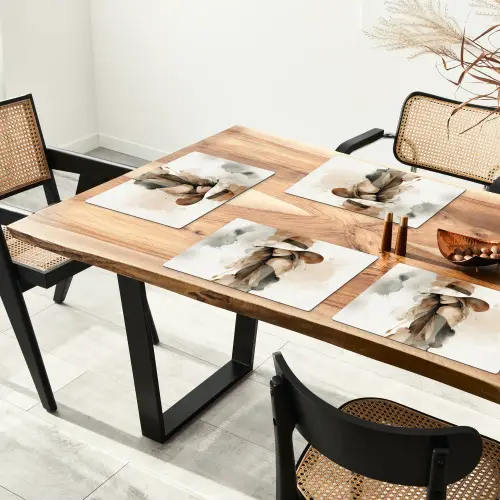 Mysterieus - Vrouw - Sepia Placemat vinyl groot -zzsfeer4_Kitchenyeah-website