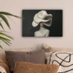 Modern - Vrouw - Hoed canvas 2cm klein -sfeer1