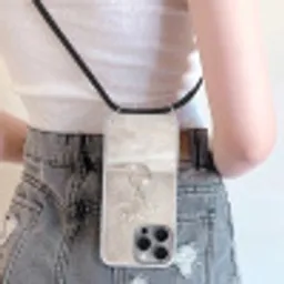 Gipskruid - Vaas - Wit Hoesje iPhone 16 Pro Max met koord klein -sfeer5