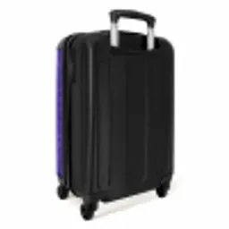 Paars blauw slangenhuid met symmetrische schubstructuur NBS - Handbagage koffer - Volwassenen Unisex middel -achterkant