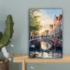 Brug - Stad - Huizen - Boot canvas 2cm klein -sfeer4