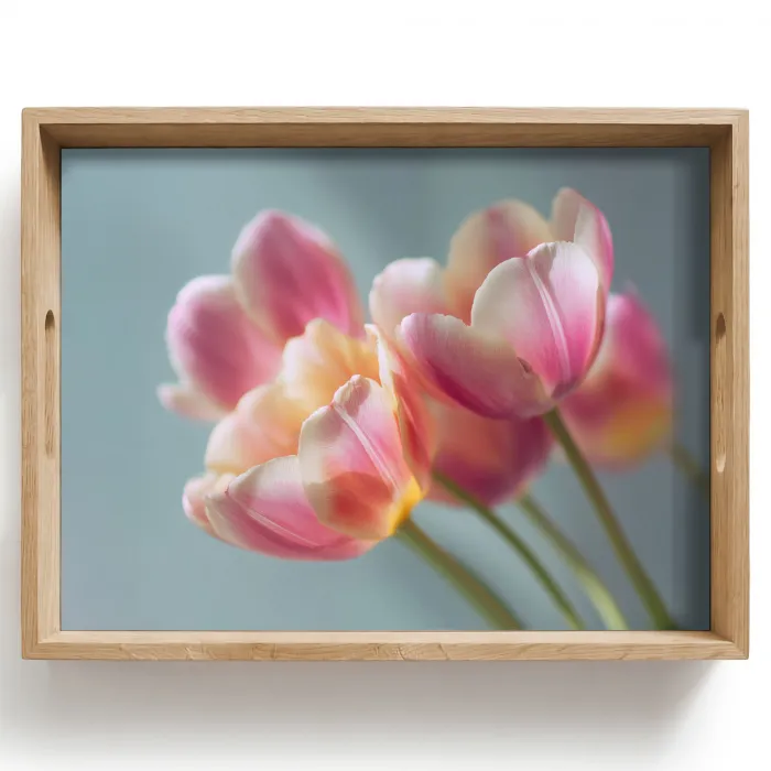 Tulpen - Roze - Stelen Dienblad Rechthoek middel -z3d_shopping