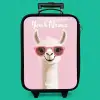 Lama - Wit - Zonnebril - Wimpers Kinderkoffer - Zwart klein -zzz_website3d_nbs