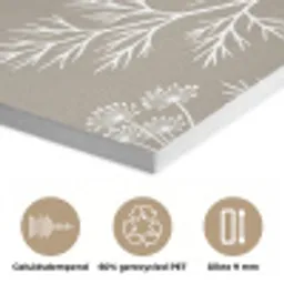 Grafisch - Fluitenkruid - Taupe PET vilt klein -closeup_NL