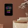 Controller - Game - Neon - Zwart - Quotes - Game zone plexiglas 5mm klein -sfeer5