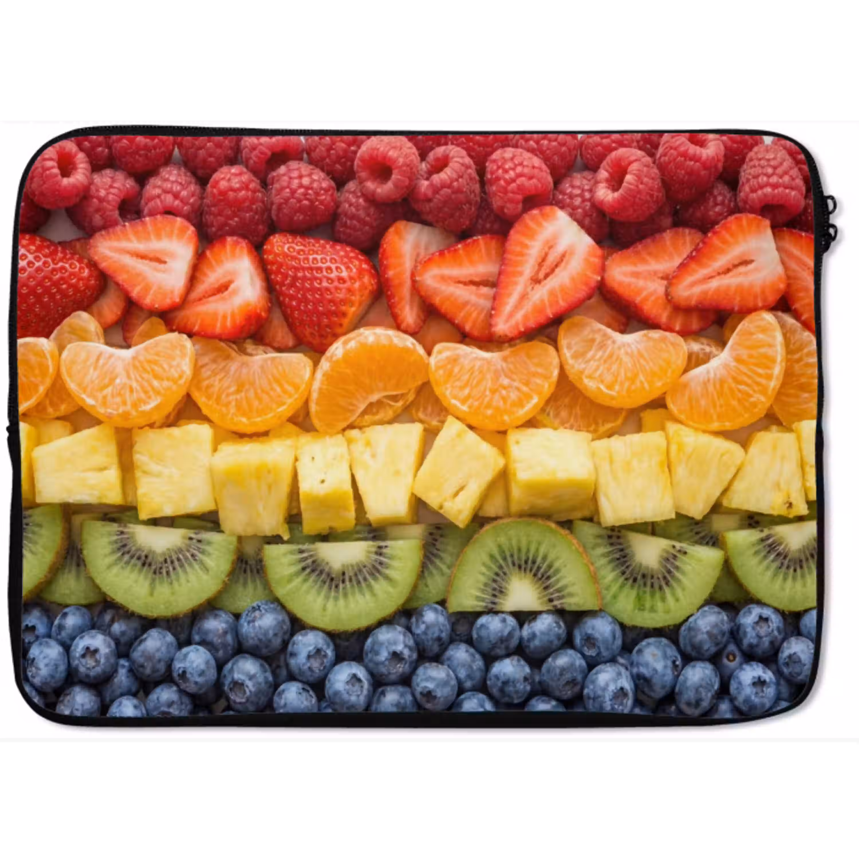 Fruit - Regenboog - Gezond - Kleurrijk laptophoes neopreen klein -zkaufland3dotto