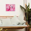 Roze - Verf - Coffee tuinposter los doek klein -sfeer7