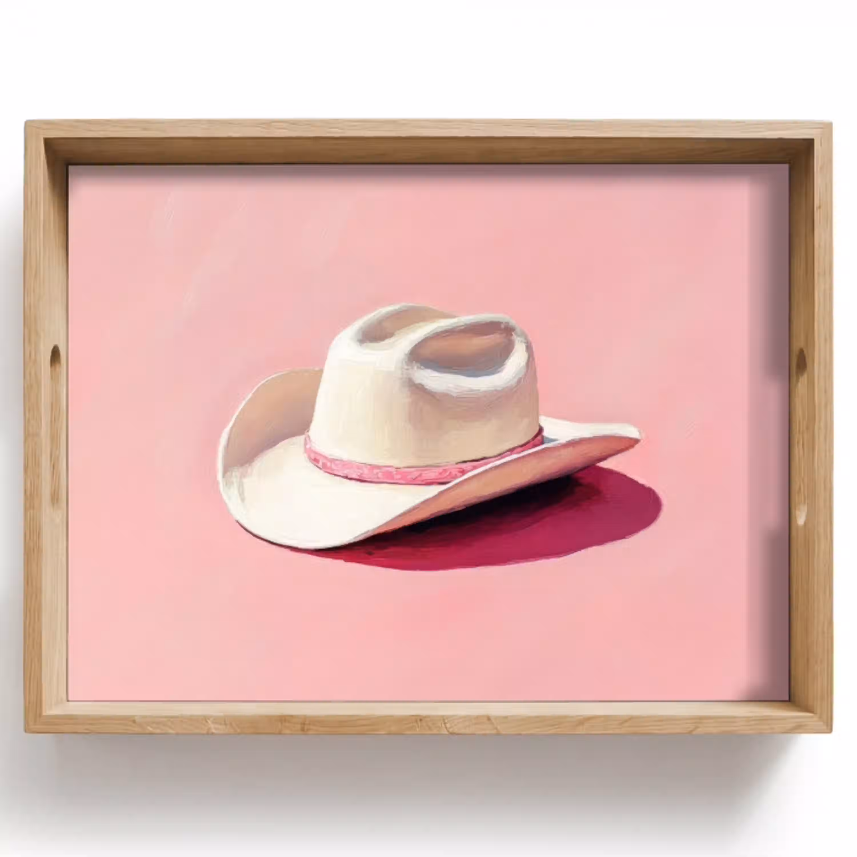 Zomers - Hoed - Roze Dienblad Rechthoek middel -z3d_shopping