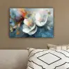 Bloemen - Wit - Goud - Kunst - Abstract canvas 2cm klein -sfeer3