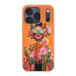 Vlinders - Vrouw - Zonnebril - Kleurrijk Telefoonhoesje iPhone 17 Pro klein -3d