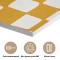 Grafisch - Patroon - Oker PET vilt klein 837 -closeup_NL