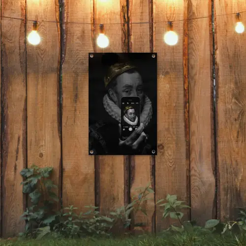 Willem van Oranje - Adriaen Thomasz - Smartphone tuinposter los doek klein -sfeer1