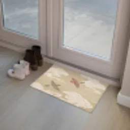 Vogels - Vliegen - Beige Deurmat klein -sfeer3