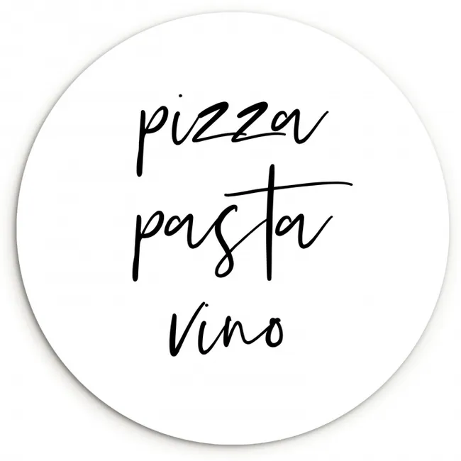 Italiaanse Drie-eenheid KitchenYeah - Keuken - Wandcirkel Forex klein -3d