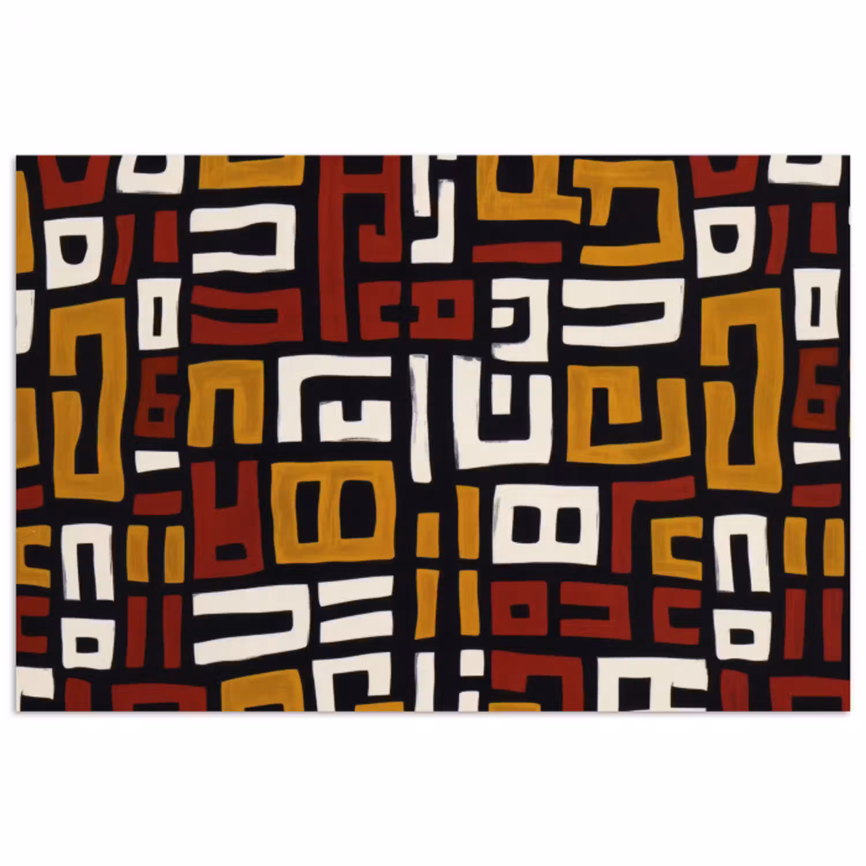 Abstract - Patroon - Rood poster papier klein -3d