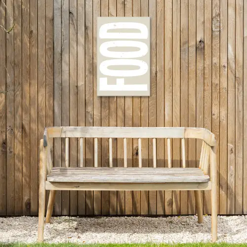 Food - Eten - Decoratie - Japandi Tuinposter op houten frame 2 cm dik klein -sfeer4