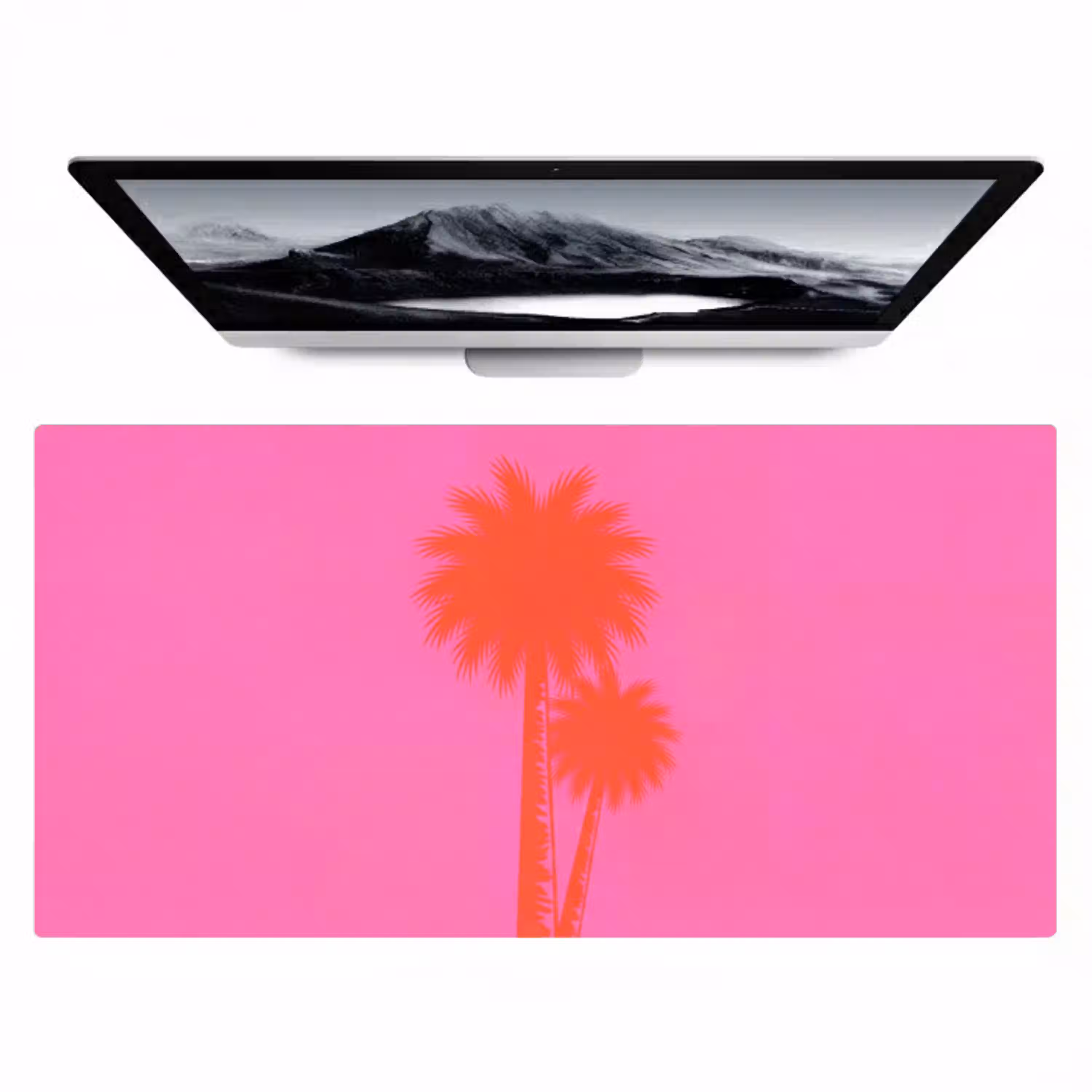 Palmbomen - Modern - Roze Muismat XXL klein -zzz3d