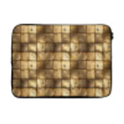 Geometrisch - Tegels - Goud laptophoes neopreen klein 279 -3d