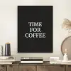 Quotes - Letters - Koffie - Zwart PET vilt klein -sfeer1