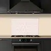 Lijnen - Patroon - Symmetrisch keuken achterwand spatscherm klein 900 -sfeer1